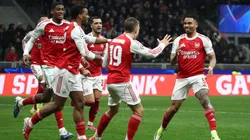 Puro festejo en Arsenal por su triunfo ante Inter en el Giuseppe Meazza.