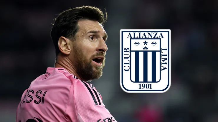 Inter Miami y el escudo de Alianza Lima.