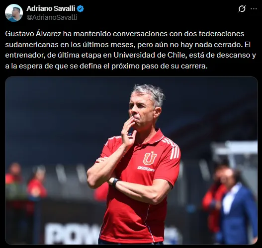 El panorama de Gustavo Álvarez (X @AdrianoSavalli).