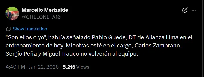 Fuente: @CHELONETA10