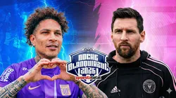 Paolo Guerrero y Lionel Messi.