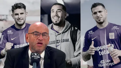 Carlos Zambrano, Sergio Peña, Miguel Trauco y Mr. Peet.