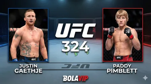 Justin Gaethje y Paddy Pimblett protagonizan el evento principal de la UFC 324.