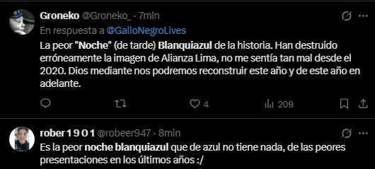 Hinchas de Alianza Lima molestos (Foto: X).