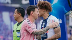 Lionel Messi y Paolo Guerrero.
