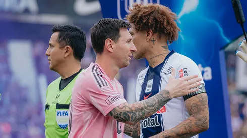 Lionel Messi y Paolo Guerrero.