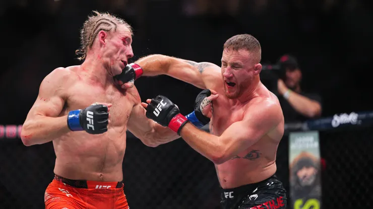 Justin Gaethje fue superior y venció a Paddy Pimblett.
