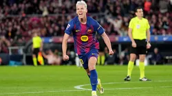 Dani Olmo celebrando su gol ante Real Oviedo.