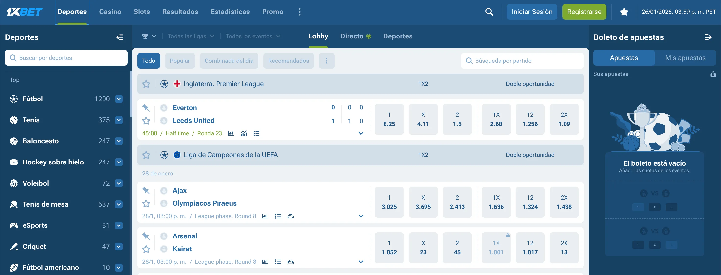 como apostar en 1xbet