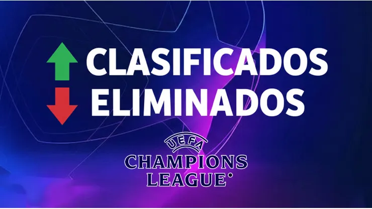 Los clasificados y eliminados de la Champions League.