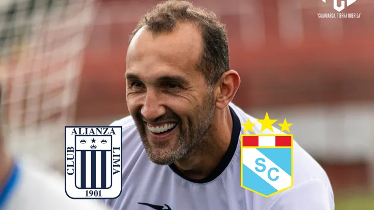 Hernán Barcos sonriendo.