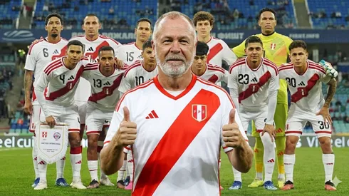 Mano Menezes y jugadores de la Selección Peruana.