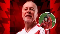 Mano Menezes, Paolo Guerrero y Christian Cueva.