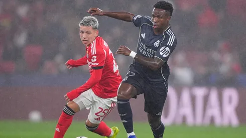 Vinícius Júnior y Gianluca Prestianni, figuras de Real Madrid y Benfica.