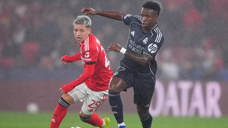 Vinícius Júnior y Gianluca Prestianni, figuras de Real Madrid y Benfica.