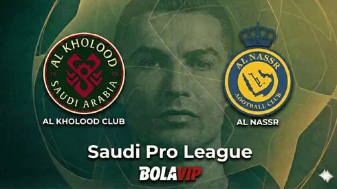 Al Nassr visita a Al Kholood con CR7 presente.