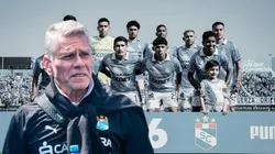 Paulo Autuori y jugadores de Sporting Cristal.