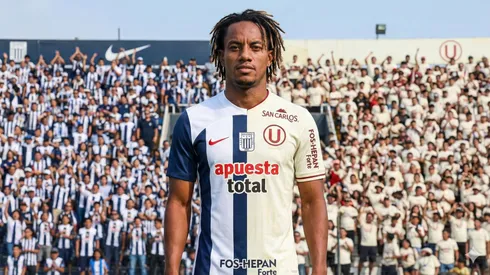 André Carrillo con camiseta de Alianza Lima y Universitario.