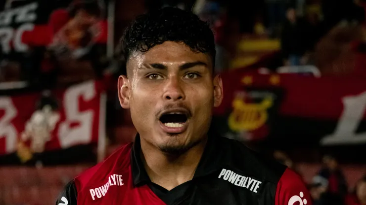 Jeriel De Santis celebrando su gol.