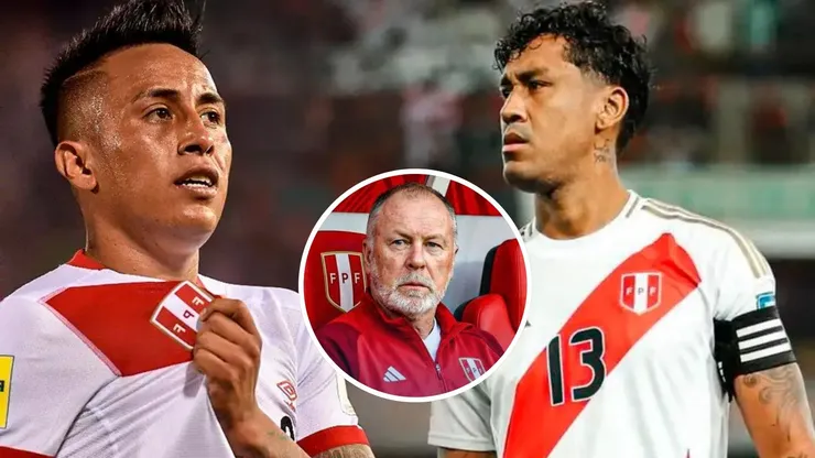 Christian Cueva, Renato Tapia y Mano Menezes.