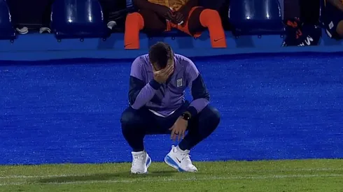 Pablo Guede lamentándose.
