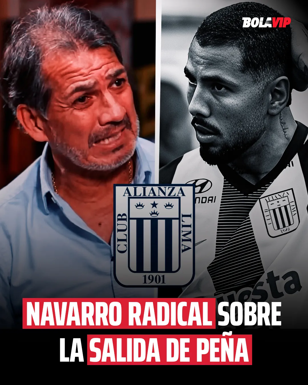 Navarro habló fuerte sobre la salida de Peña de Alianza. (Foto: Producción Bolavip)