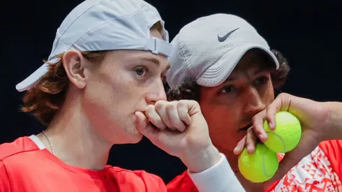 Ignacio Buse y Arklon Huertas del Pino hicieron un buen partido, pero no pudieron en el dobles ante Alemania.
