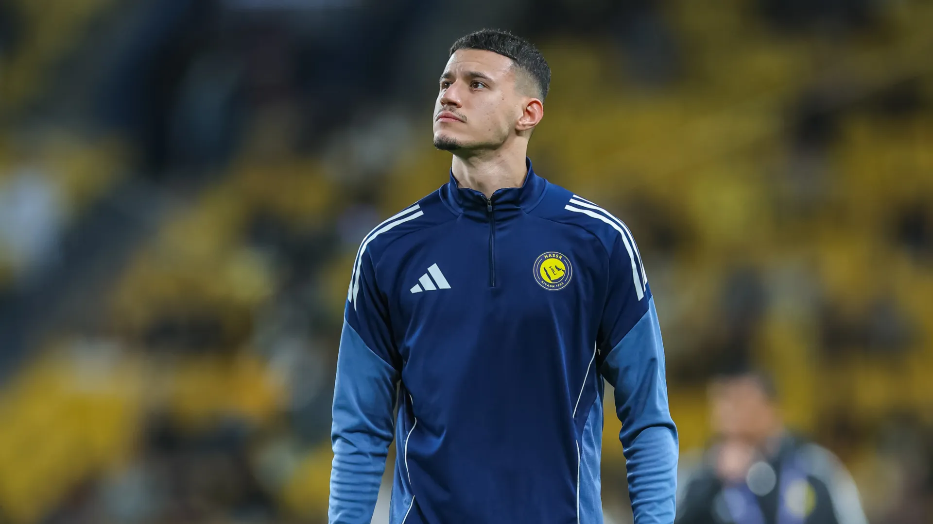 Abdullah Al Hamdan, en el partido entre Al Nassr y Al Ittihad (Getty Images).