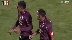 Alex Valera celebrando su gol.