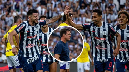 Alan Cantero, Renzo Garcés y Pablo Guede.
