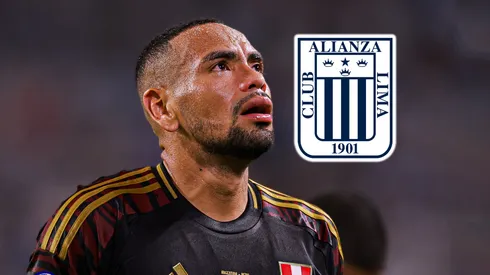 Alexander Callens y el escudo de Alianza Lima.