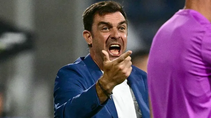 Pablo Guede, DT de Alianza Lima, en el partido de vuelta ante 2 de Mayo.