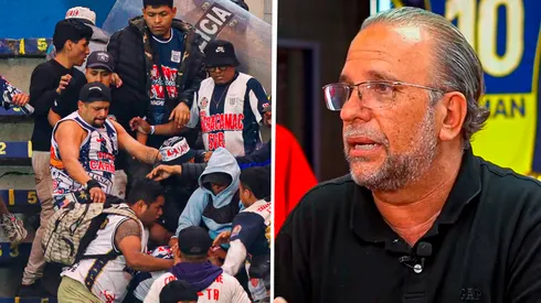 'Lucho' Trisano estaba en los exteriores de Matute tras la eliminación de Alianza.
