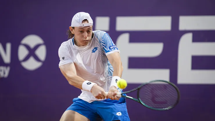 Ignacio Buse, en el partido ante Francesco Passaro.
