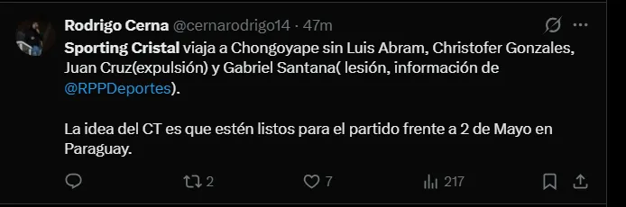 Fuente: @cernarodrigo14