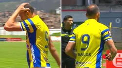 Hernán Barcos salió lesionado