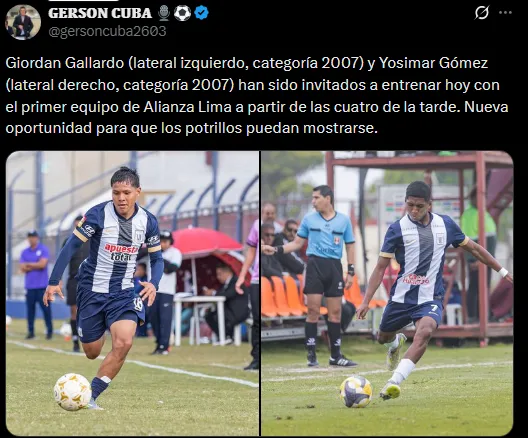 Nuevos refuerzos de Alianza Lima (Foto: X).