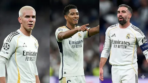 Franco Mastantuono, Jude Bellingham y Dani Carvajal, ausentes en el once ante Benfica.