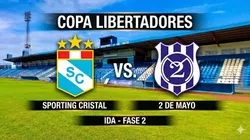 Sporting Cristal vs. 2 de Mayo por la Copa Libertadores.