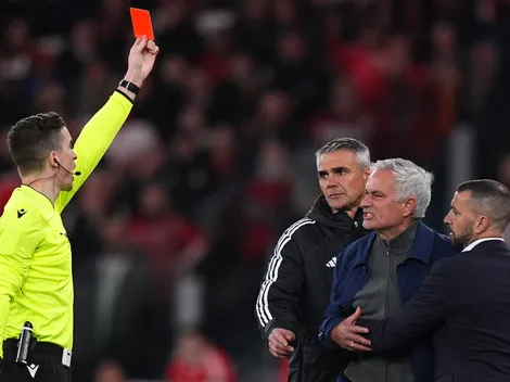 Tras opinar del escándalo Vinicius-Prestianni, Jose Mourinho denunció al árbitro por su expulsión