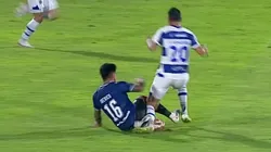 La fuerte entrada de Luis Iberico contra Sergio Sanabria.