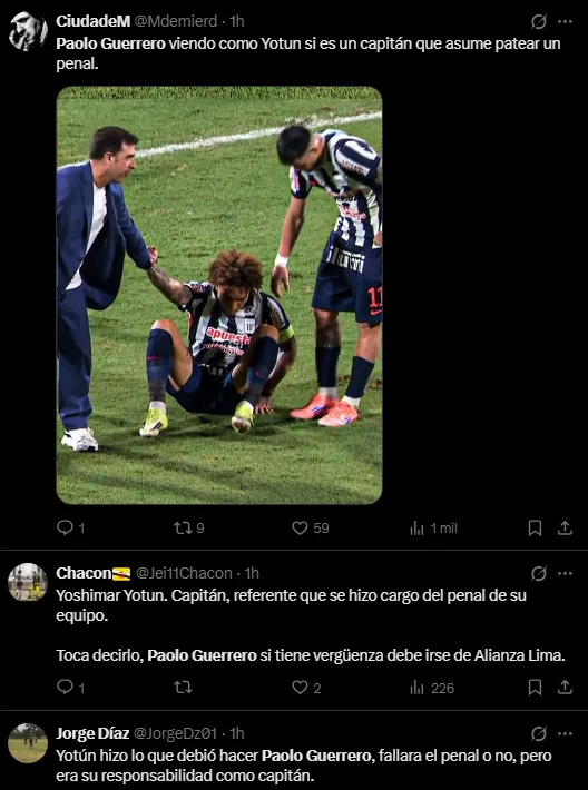 Hinchas reclaman a Paolo Guerrero (Foto: X).