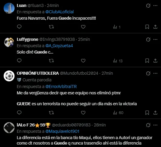 Hinchas recuerdan a Pablo Guede (Foto: X).