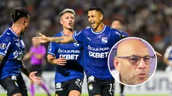 Jugadores de Sporting Cristal y Mr. Peet.