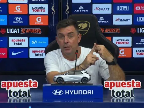 Explosiva conferencia de prensa de Pablo Guede: "¿Es normal que vendan que si yo no gano, me echan?"