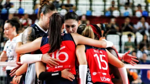 Jugadoras de San Martín en el duelo ante Osasco.