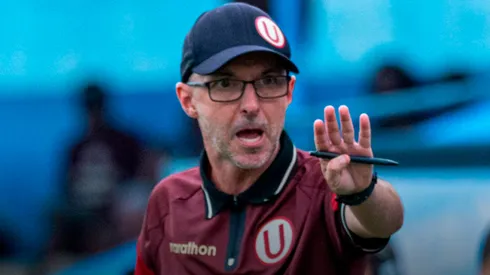Javier Rabanal, entrenador de Universitario en el partido ante Cristal.