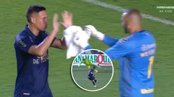 Erick Noriega celebrando.