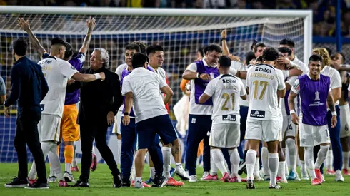Alianza Lima celebrando la eliminación a Boca Juniors.