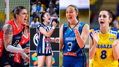 Jugadoras de la Liga Peruana de Vóley.